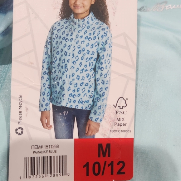 NWT Eddie Bauer Kids Teal 2-Piece Jacket in M-10/12 - Picture 4 of 8